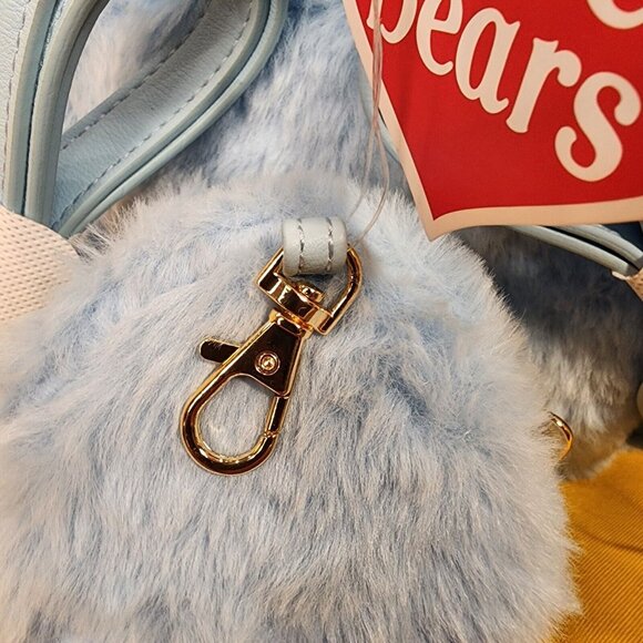 Care Bears Skinny Dip Blue Plush Furry Cosplay Mini Backpack Coin Bag Set main image 8